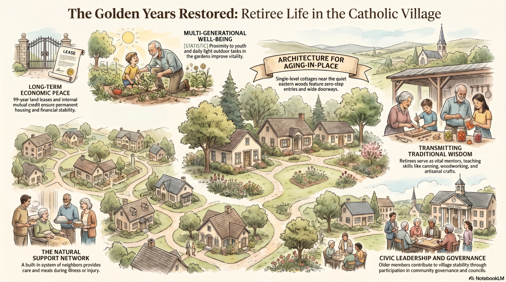 The Golden Years Restored: Retiree Life in the Catholic Village